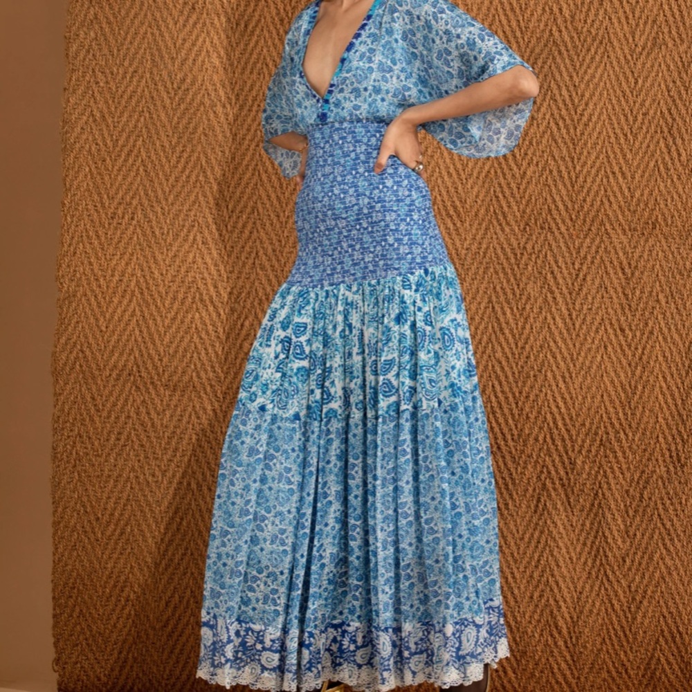 hemant and nandita suho maxi maternity friendly dress XS